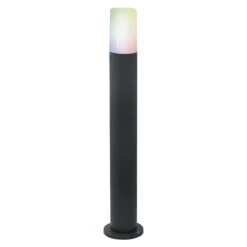 Ledvance Smart+ WiFi LED-Außenleuchte PIPE 10 W, Farbe Gehäuse: Dunkelgrau, IP44, 10 W, 8,9 X 8,9 X 80 Cm