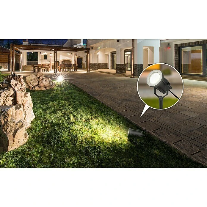 Lavida Milan LED-Außenleuchte 8 W, Farbe Gehäuse: Schwarz, IP65, Rund 7 Lavida Milan LED-Außenleuchte 8 W, Farbe Gehäuse: Schwarz, IP65, Rund – Bild 5