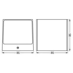 Ledvance Smart+ WiFi LED-Außenleuchte BRICK Farbe Gehäuse: Silber, IP44 -Beleuchtung 12 4209