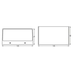 Ledvance Smart+ WiFi LED-Außenleuchte Brickwide Farbe Gehäuse: Dunkelgrau, IP44 11 Ledvance Smart+ WiFi LED-Außenleuchte Brickwide Farbe Gehäuse: Dunkelgrau, IP44 -Beleuchtung 12 4233