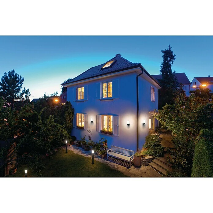 Ledvance Smart+ WiFi LED-Außenleuchte PIPE 10 W, Farbe Gehäuse: Dunkelgrau, IP44, 10 W, 13,5 X 13,5 X 50 Cm 4 Ledvance Smart+ WiFi LED-Außenleuchte PIPE 10 W, Farbe Gehäuse: Dunkelgrau, IP44, 10 W, 13,5 X 13,5 X 50 Cm – Bild 2