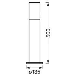 Ledvance Smart+ WiFi LED-Außenleuchte PIPE 10 W, Farbe Gehäuse: Dunkelgrau, IP44, 10 W, 13,5 X 13,5 X 50 Cm 13 Ledvance Smart+ WiFi LED-Außenleuchte PIPE 10 W, Farbe Gehäuse: Dunkelgrau, IP44, 10 W, 13,5 X 13,5 X 50 Cm -Beleuchtung 12 4257