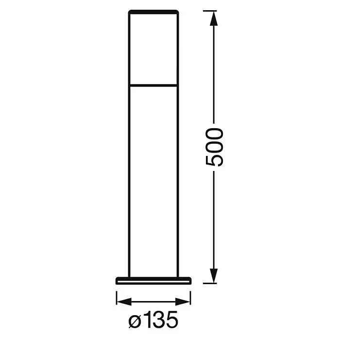 Ledvance Smart+ WiFi LED-Außenleuchte PIPE 10 W, Farbe Gehäuse: Dunkelgrau, IP44, 10 W, 13,5 X 13,5 X 50 Cm 8 Ledvance Smart+ WiFi LED-Außenleuchte PIPE 10 W, Farbe Gehäuse: Dunkelgrau, IP44, 10 W, 13,5 X 13,5 X 50 Cm – Bild 6