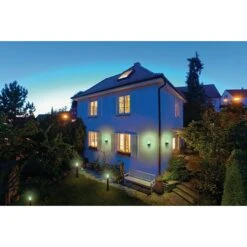 Ledvance Smart+ WiFi LED-Außenleuchte PIPE Farbe Gehäuse: Dunkelgrau, IP44, 10 W, 12,9 X 8,9 X 19,7 Cm -Beleuchtung 12 4279