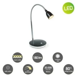 LED-Tischleuchte Flexy 2,5 W, L X B X H: 16 X 16 X 41,5 Cm, Schwarz, Warmweiß -Beleuchtung 12 428