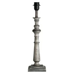 Home Sweet Home Lampenfuß Step Square 40 W, Farbe: Taupe, Höhe: 49 Cm