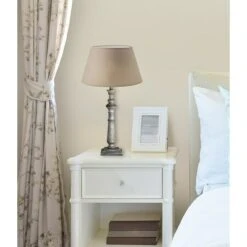 Home Sweet Home Lampenfuß Step Square 40 W, Farbe: Taupe, Höhe: 49 Cm -Beleuchtung 12 437