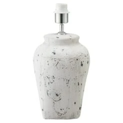 Home Sweet Home Lampenfuß Luke 40 W, Farbe: Weiß, Höhe: 36 Cm