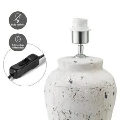 Home Sweet Home Lampenfuß Luke 40 W, Farbe: Weiß, Höhe: 36 Cm 10 Home Sweet Home Lampenfuß Luke 40 W, Farbe: Weiß, Höhe: 36 Cm -Beleuchtung 12 447