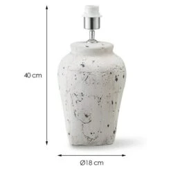 Home Sweet Home Lampenfuß Luke 40 W, Farbe: Weiß, Höhe: 36 Cm 11 Home Sweet Home Lampenfuß Luke 40 W, Farbe: Weiß, Höhe: 36 Cm -Beleuchtung 12 448