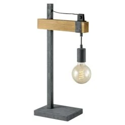 Home Sweet Home Tischleuchte Denton 10 W, L X B X H: 20 X 26 X 55 Cm, Grau