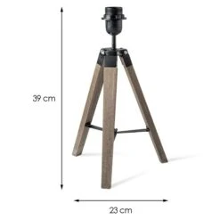 Home Sweet Home Lampenfuß Dia 40 W, Farbe: Dunkelbraun, Höhe: 38 Cm -Beleuchtung 12 469