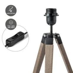 Home Sweet Home Lampenfuß Dia 40 W, Farbe: Dunkelbraun, Höhe: 38 Cm -Beleuchtung 12 471