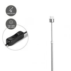 Home Sweet Home Bobo Lampenfuß 60 W, Höhe: 56 Cm, Stahl Matt, Stahl, E27 -Beleuchtung 12 479