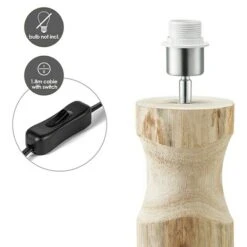 Home Sweet Home Lampenfuß Bodo 40 W, Farbe: Braun, Höhe: 43 Cm -Beleuchtung 12 500