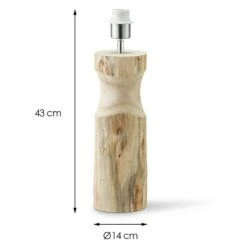 Home Sweet Home Lampenfuß Bodo 40 W, Farbe: Braun, Höhe: 43 Cm -Beleuchtung 12 501