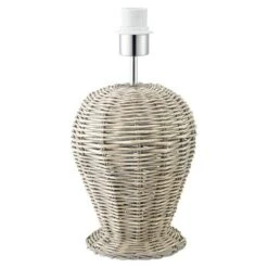 Home Sweet Home Lampenfuß Rattan 40 W, Farbe: Braun, Höhe: 45 Cm