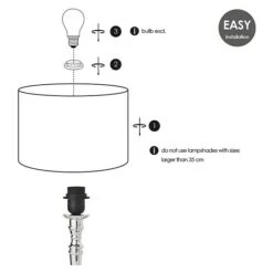 Home Sweet Home Lampenfuß Baroc 60 W, Farbe: Chrom, Höhe: 28,5 Cm 13 Home Sweet Home Lampenfuß Baroc 60 W, Farbe: Chrom, Höhe: 28,5 Cm -Beleuchtung 12 523