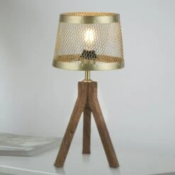 LeuchtenDirekt Tischleuchte Rund 60 W, E27 -Beleuchtung 12 53