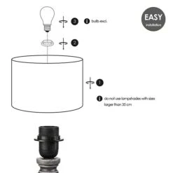 Home Sweet Home Lampenfuß Femme 40 W, Farbe: Gold/Grau, Höhe: 39 Cm -Beleuchtung 12 533