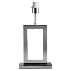 Home Sweet Home Lampenfuß Jong Square 40 W, Farbe: Chrom, Höhe: 40 Cm