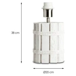 Home Sweet Home Lampenfuß Driftwood 40 W, Höhe: 27 Cm, Holz, E27 -Beleuchtung 12 548