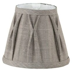 Eglo Lampenschirm 1+1 Vintage Ø X H: 15,5 X 12,5 Cm, Grau/Weiß, Textil