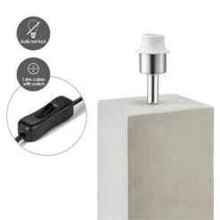 Home Sweet Home Lampenfuß Pillar 40 W, Farbe: Beton, Höhe: 43 Cm 9 Home Sweet Home Lampenfuß Pillar 40 W, Farbe: Beton, Höhe: 43 Cm -Beleuchtung 12 563