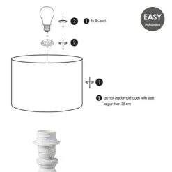 Home Sweet Home Lampenfuß Femme 40 W, Farbe: Vintage Weiß, Höhe: 27 Cm 12 Home Sweet Home Lampenfuß Femme 40 W, Farbe: Vintage Weiß, Höhe: 27 Cm -Beleuchtung 12 572