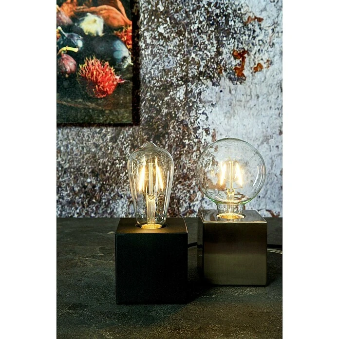 Home Sweet Home Lampenfuß Dry 10 10 W, E27, Schwarz, Höhe: 8,5 Cm 4 Home Sweet Home Lampenfuß Dry 10 10 W, E27, Schwarz, Höhe: 8,5 Cm – Bild 2