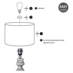 Home Sweet Home Lampenfuß Banjo 40 W, Farbe: Taupe, Höhe: 44 Cm 12 Home Sweet Home Lampenfuß Banjo 40 W, Farbe: Taupe, Höhe: 44 Cm -Beleuchtung 12 580