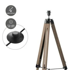 Home Sweet Home Lampenfuß Dia 40 W, Farbe: Braun, Höhe: 21 Cm -Beleuchtung 12 592