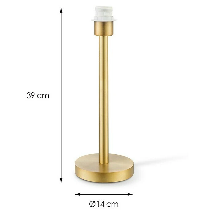 Home Sweet Home Lampenfuß Stick 40 W, Farbe: Messing, Höhe: 39 Cm 6 Home Sweet Home Lampenfuß Stick 40 W, Farbe: Messing, Höhe: 39 Cm – Bild 4