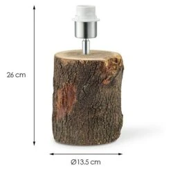 Home Sweet Home Lampenfuß Treetrunk 40 W, Farbe: Braun, Höhe: 26 Cm -Beleuchtung 12 603