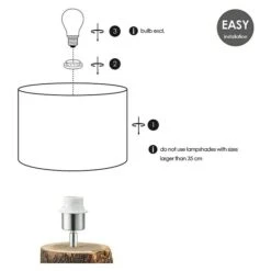 Home Sweet Home Lampenfuß Treetrunk 40 W, Farbe: Braun, Höhe: 26 Cm -Beleuchtung 12 604