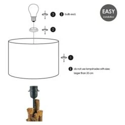 Home Sweet Home Lampenfuß Bindy 40 W, Farbe: Weiß, Höhe: 33 Cm 12 Home Sweet Home Lampenfuß Bindy 40 W, Farbe: Weiß, Höhe: 33 Cm -Beleuchtung 12 615