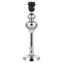 Home Sweet Home Lampenfuß Bima 40 W, Farbe: Chrom, Höhe: 35,6 Cm