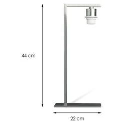 Home Sweet Home Lampenfuß Block 40 W, Höhe: 44 Cm, Stahl Matt, Stahl, E27 -Beleuchtung 12 624