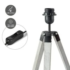 Home Sweet Home Lampenfuß Dia 40 W, Farbe: Weiß, Höhe: 38 Cm 10 Home Sweet Home Lampenfuß Dia 40 W, Farbe: Weiß, Höhe: 38 Cm -Beleuchtung 12 636