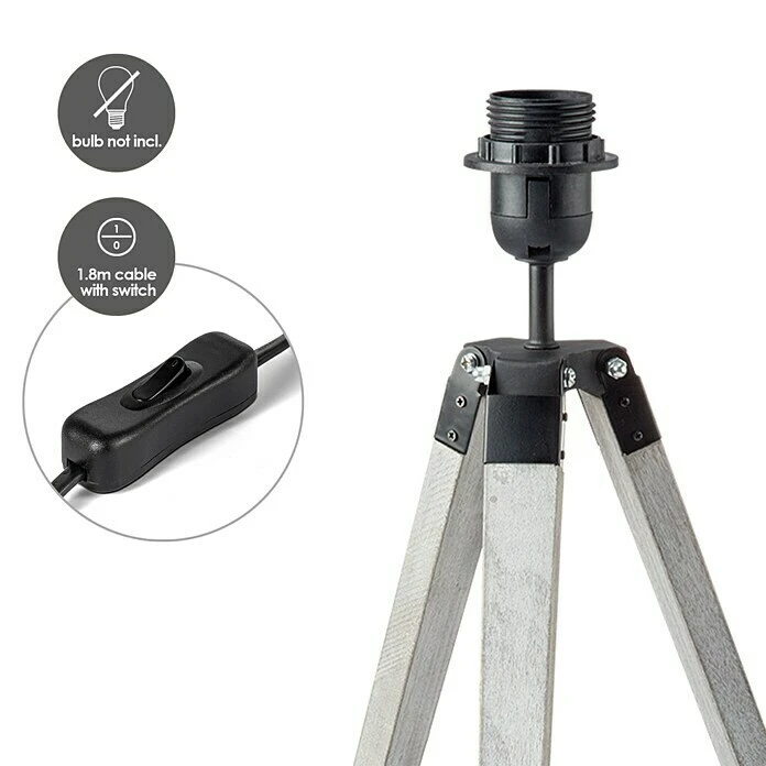 Home Sweet Home Lampenfuß Dia 40 W, Farbe: Weiß, Höhe: 38 Cm 6 Home Sweet Home Lampenfuß Dia 40 W, Farbe: Weiß, Höhe: 38 Cm – Bild 4