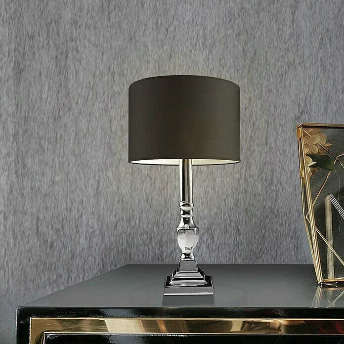 Home Sweet Home Lampenfuß Candle 40 W, Farbe: Chrom, Höhe: 40 Cm 3 Home Sweet Home Lampenfuß Candle 40 W, Farbe: Chrom, Höhe: 40 Cm