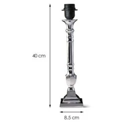 Home Sweet Home Lampenfuß Candle 40 W, Farbe: Chrom, Höhe: 40 Cm 12 Home Sweet Home Lampenfuß Candle 40 W, Farbe: Chrom, Höhe: 40 Cm -Beleuchtung 12 642