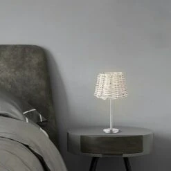 Home Sweet Home Lampenschirm Roseau 20 Cm, Weiß, Rattan, Oval 9 Home Sweet Home Lampenschirm Roseau 20 Cm, Weiß, Rattan, Oval -Beleuchtung 12 661