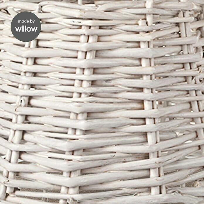 Home Sweet Home Lampenschirm Roseau 20 Cm, Weiß, Rattan, Oval 5 Home Sweet Home Lampenschirm Roseau 20 Cm, Weiß, Rattan, Oval – Bild 3