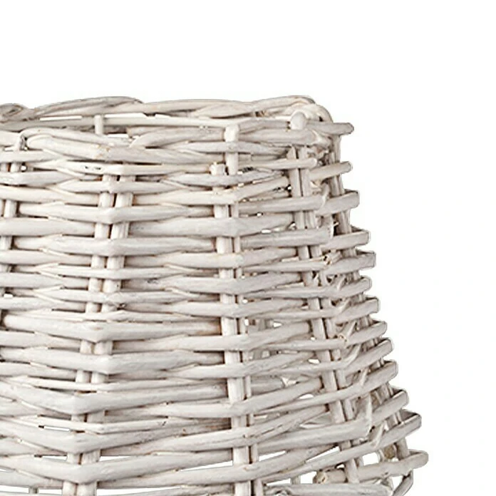 Home Sweet Home Lampenschirm Roseau 20 Cm, Weiß, Rattan, Oval 6 Home Sweet Home Lampenschirm Roseau 20 Cm, Weiß, Rattan, Oval – Bild 4