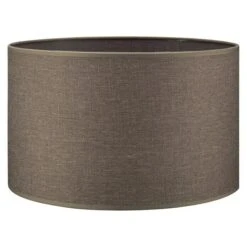 Home Sweet Home Lampenschirm Canvas 35 Cm, Macchiato, Baumwolle, Rund