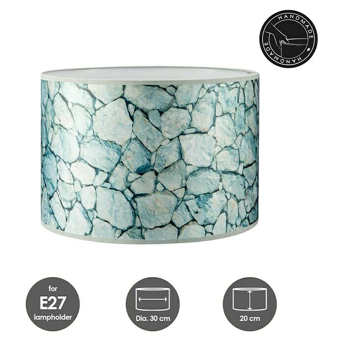 Home Sweet Home Lampenschirm Stone Ø X H: 30 X 20 Cm, Bunt, Stoff 5 Home Sweet Home Lampenschirm Stone Ø X H: 30 X 20 Cm, Bunt, Stoff – Bild 3
