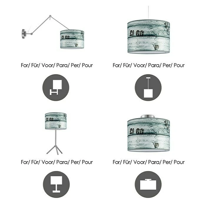 Home Sweet Home Lampenschirm Stone Ø X H: 30 X 20 Cm, Bunt, Stoff 8 Home Sweet Home Lampenschirm Stone Ø X H: 30 X 20 Cm, Bunt, Stoff – Bild 6