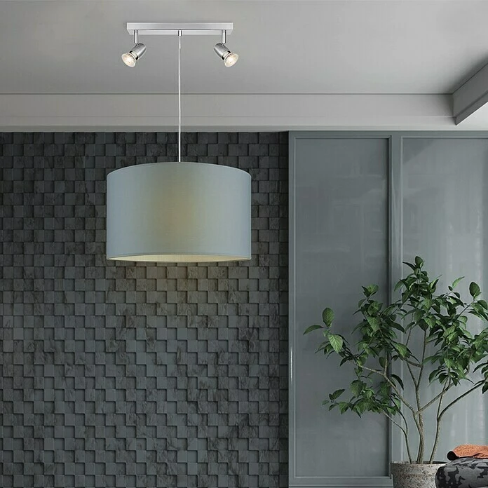 Home Sweet Home Lampenschirm Bling Ø X H: 40 X 22 Cm, Light Grey, Baumwolle, Rund 4 Home Sweet Home Lampenschirm Bling Ø X H: 40 X 22 Cm, Light Grey, Baumwolle, Rund – Bild 2