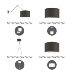 Home Sweet Home Lampenschirm Bling Ø X H: 40 X 22 Cm, Funghi, Baumwolle, Rund 12 Home Sweet Home Lampenschirm Bling Ø X H: 40 X 22 Cm, Funghi, Baumwolle, Rund -Beleuchtung 12 699